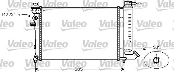 Valeo 731753 - Radiators, Motora dzesēšanas sistēma autodraugiem.lv
