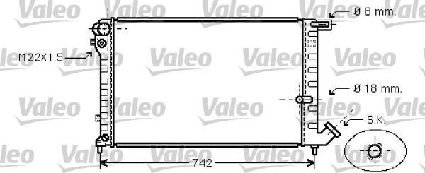 Valeo 731752 - Radiators, Motora dzesēšanas sistēma autodraugiem.lv