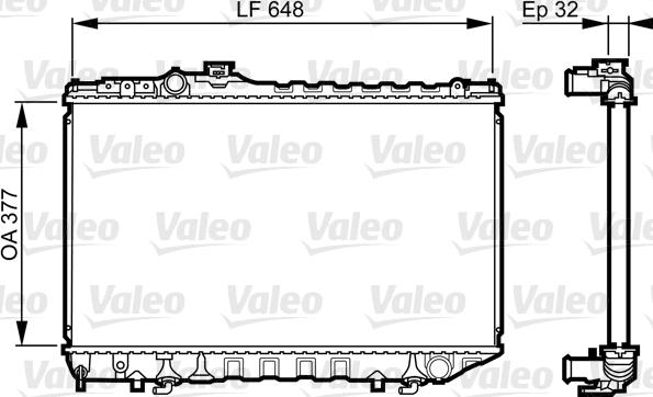 Valeo 731715 - Radiators, Motora dzesēšanas sistēma autodraugiem.lv