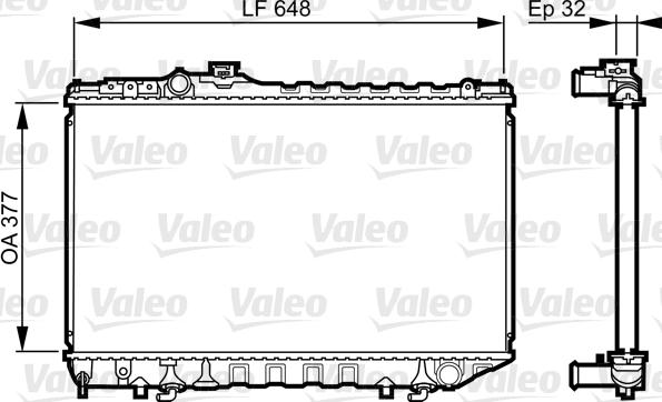 Valeo 731716 - Radiators, Motora dzesēšanas sistēma autodraugiem.lv