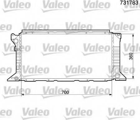 Valeo 731783 - Radiators, Motora dzesēšanas sistēma autodraugiem.lv