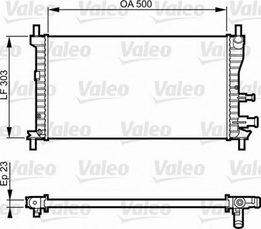 Valeo 731734 - Radiators, Motora dzesēšanas sistēma autodraugiem.lv