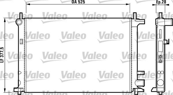 Valeo 731736 - Radiators, Motora dzesēšanas sistēma autodraugiem.lv