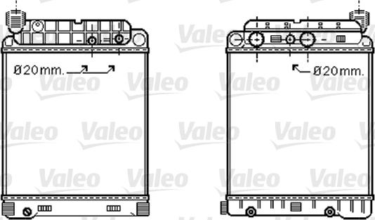 Valeo 733416 - Radiators, Motora dzesēšanas sistēma autodraugiem.lv