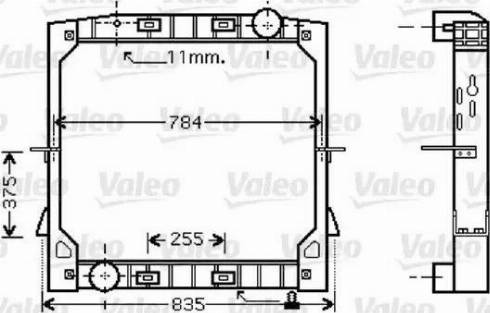 Valeo 733412 - Radiators, Motora dzesēšanas sistēma autodraugiem.lv