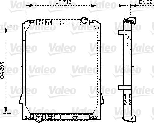 Valeo 733482 - Radiators, Motora dzesēšanas sistēma autodraugiem.lv