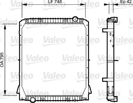 Valeo 733487 - Radiators, Motora dzesēšanas sistēma autodraugiem.lv