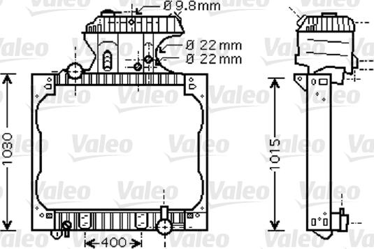 Valeo 733429 - Radiators, Motora dzesēšanas sistēma autodraugiem.lv