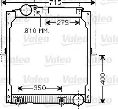 Valeo 733425 - Radiators, Motora dzesēšanas sistēma autodraugiem.lv