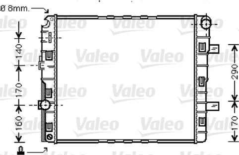 Valeo 733423 - Radiators, Motora dzesēšanas sistēma autodraugiem.lv