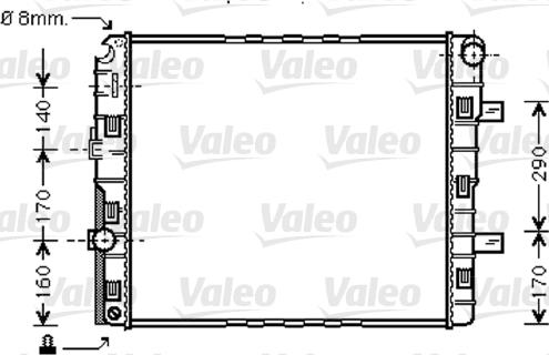 Valeo 733422 - Radiators, Motora dzesēšanas sistēma autodraugiem.lv