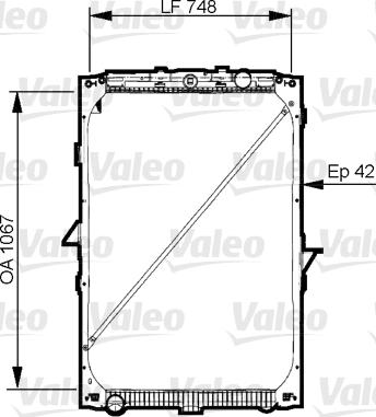 Valeo 733544 - Radiators, Motora dzesēšanas sistēma autodraugiem.lv