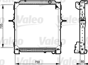 Valeo 733548 - Radiators, Motora dzesēšanas sistēma autodraugiem.lv