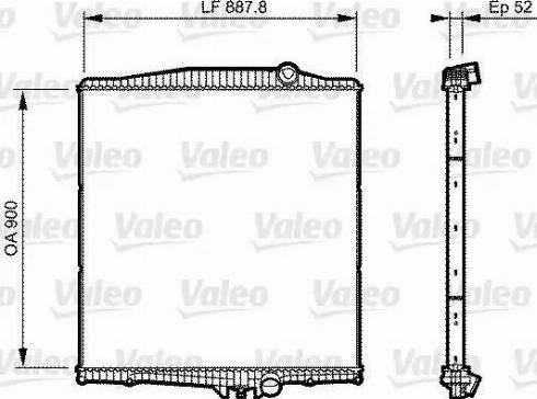 Valeo 733505 - Radiators, Motora dzesēšanas sistēma autodraugiem.lv