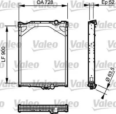 Valeo 733500 - Radiators, Motora dzesēšanas sistēma autodraugiem.lv