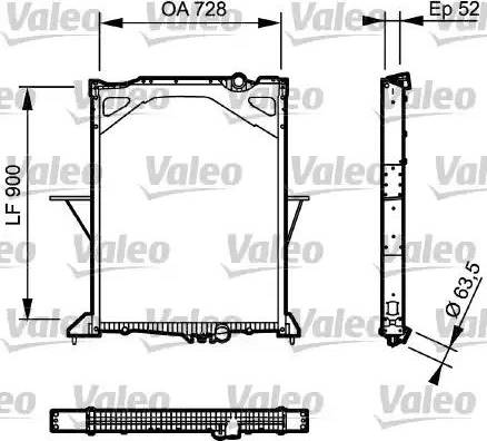 Valeo 733502 - Radiators, Motora dzesēšanas sistēma autodraugiem.lv