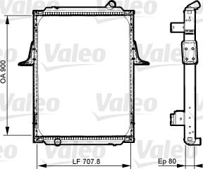 Valeo 733536 - Radiators, Motora dzesēšanas sistēma autodraugiem.lv