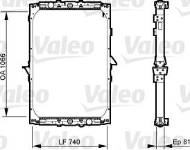 Valeo 733531 - Radiators, Motora dzesēšanas sistēma autodraugiem.lv