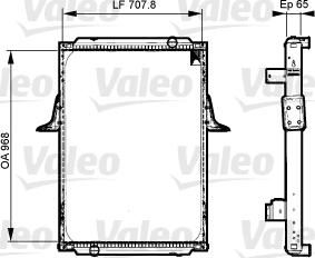 Valeo 733532 - Radiators, Motora dzesēšanas sistēma autodraugiem.lv