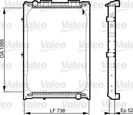 Valeo 733529 - Radiators, Motora dzesēšanas sistēma autodraugiem.lv