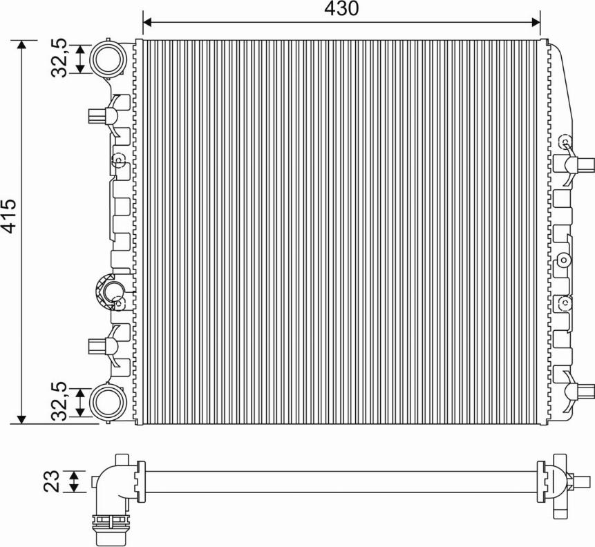 Valeo 733062 - Radiators, Motora dzesēšanas sistēma autodraugiem.lv