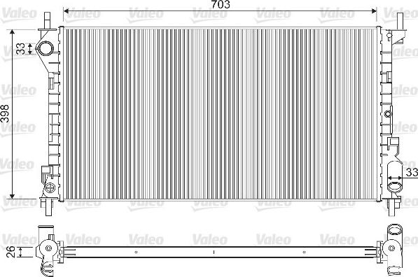 Valeo 733100 - Radiators, Motora dzesēšanas sistēma autodraugiem.lv