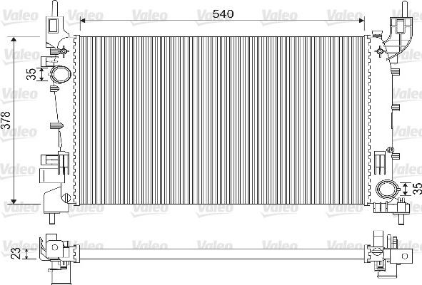 Valeo 733119 - Radiators, Motora dzesēšanas sistēma autodraugiem.lv