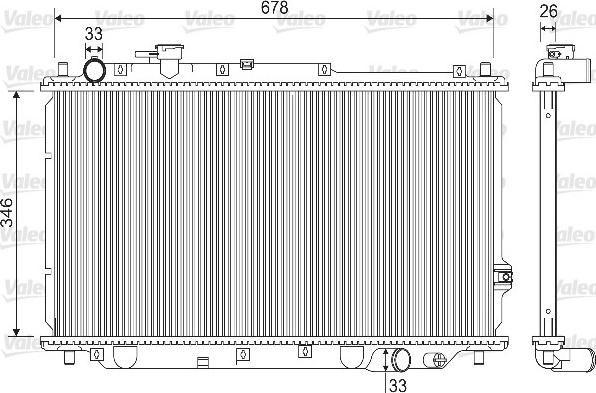 Valeo 733130 - Radiators, Motora dzesēšanas sistēma autodraugiem.lv