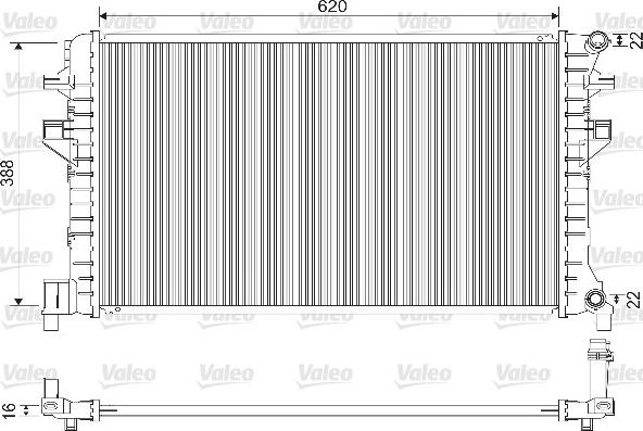 Valeo 733121 - Radiators, Motora dzesēšanas sistēma autodraugiem.lv