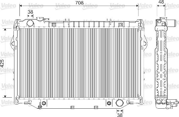 Valeo 733200 - Radiators, Motora dzesēšanas sistēma autodraugiem.lv