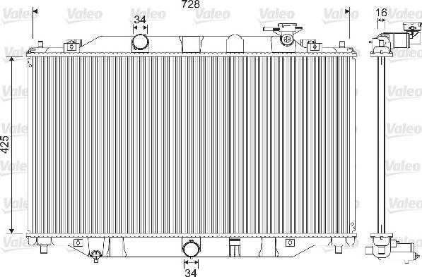 Valeo 733239 - Radiators, Motora dzesēšanas sistēma autodraugiem.lv