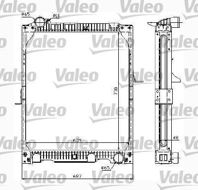 Valeo 732991 - Radiators, Motora dzesēšanas sistēma autodraugiem.lv