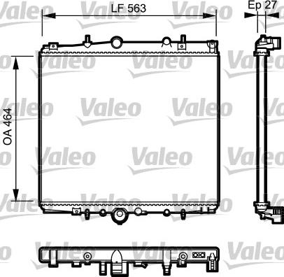Valeo 732944 - Radiators, Motora dzesēšanas sistēma autodraugiem.lv