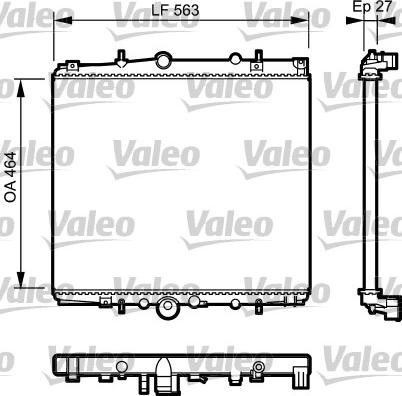 Valeo 732945 - Radiators, Motora dzesēšanas sistēma autodraugiem.lv