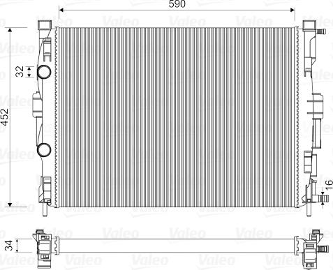 Valeo 732946 - Radiators, Motora dzesēšanas sistēma autodraugiem.lv