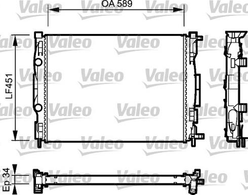 Valeo 732946 - Radiators, Motora dzesēšanas sistēma autodraugiem.lv