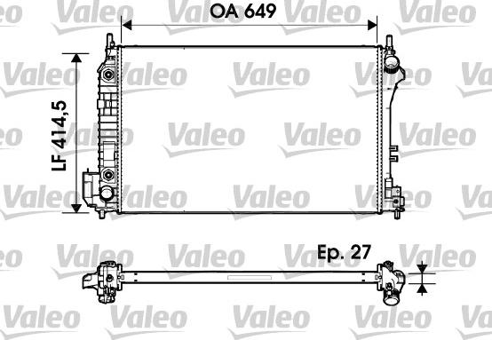 Valeo 732947 - Radiators, Motora dzesēšanas sistēma autodraugiem.lv