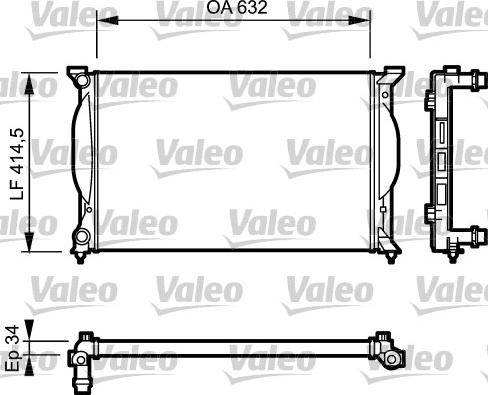 Valeo 732963 - Radiators, Motora dzesēšanas sistēma autodraugiem.lv