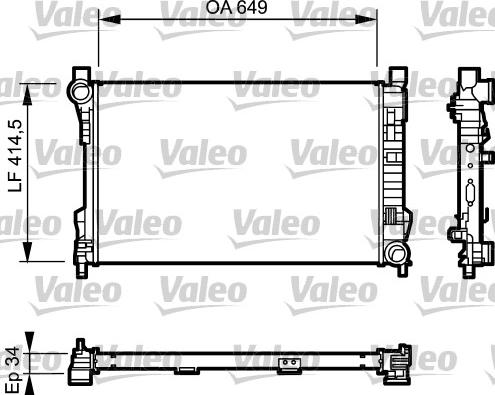 Valeo 732900 - Radiators, Motora dzesēšanas sistēma autodraugiem.lv