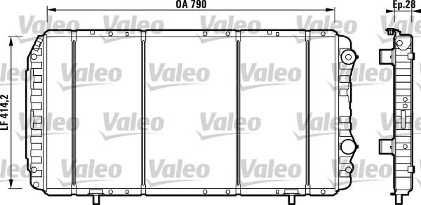 Valeo 732914 - Radiators, Motora dzesēšanas sistēma autodraugiem.lv