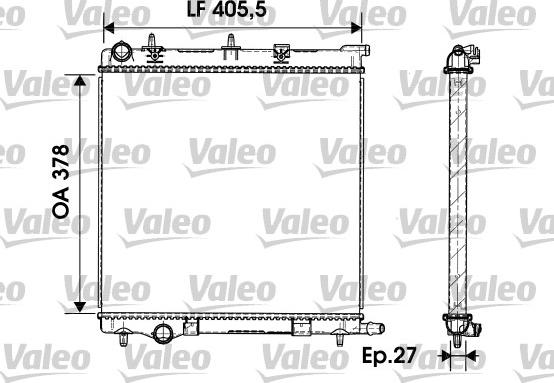 Valeo 732930 - Radiators, Motora dzesēšanas sistēma autodraugiem.lv