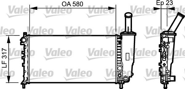 Valeo 732923 - Radiators, Motora dzesēšanas sistēma autodraugiem.lv