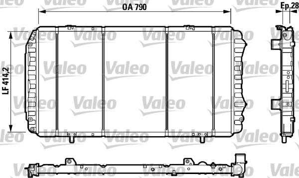 Valeo 732922 - Radiators, Motora dzesēšanas sistēma autodraugiem.lv