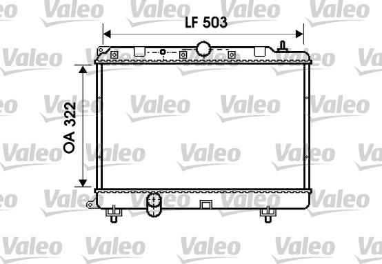 Valeo 732499 - Radiators, Motora dzesēšanas sistēma autodraugiem.lv