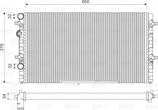 Valeo 732493 - Radiators, Motora dzesēšanas sistēma autodraugiem.lv