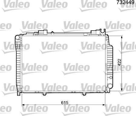 Valeo 732449 - Radiators, Motora dzesēšanas sistēma autodraugiem.lv