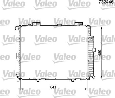 Valeo 732446 - Radiators, Motora dzesēšanas sistēma autodraugiem.lv