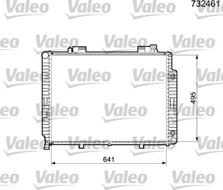 Valeo 732461 - Radiators, Motora dzesēšanas sistēma autodraugiem.lv