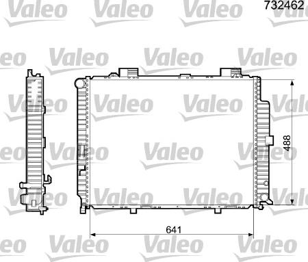 Valeo 732462 - Radiators, Motora dzesēšanas sistēma autodraugiem.lv