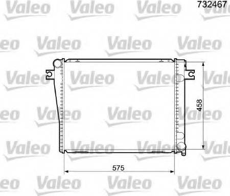 Valeo 732467 - Radiators, Motora dzesēšanas sistēma autodraugiem.lv